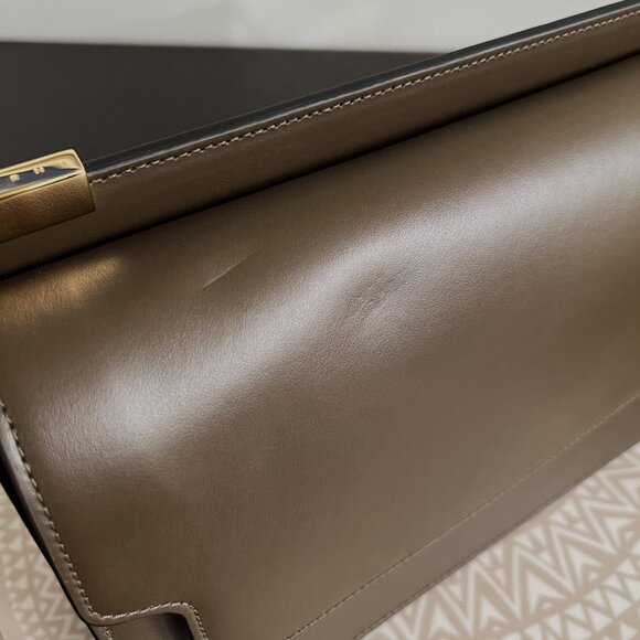 [BNWT–Slightly Imperfect] Marni Trunk Slim Shoulder Bag Brown🤎 - Picture 7 of 11